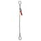 Hsi Single Leg Wire Rope Sling, 2 in dia, 18 ft Length, Thimble to Thimble, 37 Ton Capacity 105B2XTT-18 - alternate 1